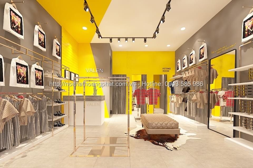 Mẫu thiết kế cửa hàng quần áo diện tích 40m2 đẹp 11 Thietkecuahangquanao40m21