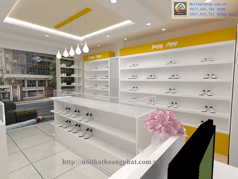 Tư vấn thiết kế cửa hàng giày dép diện tích khoảng 40m2 12 Thietkeshopgiaydepdientich40m22