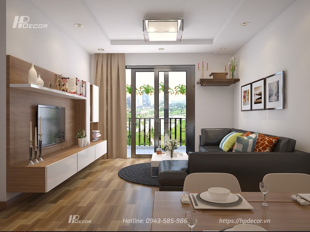 Thiết kế nội thất căn hộ chung cư Mỹ Đình 2 (70m2) tại Nam Từ Liêm 11 Thietkenoithatchungcumydinh11