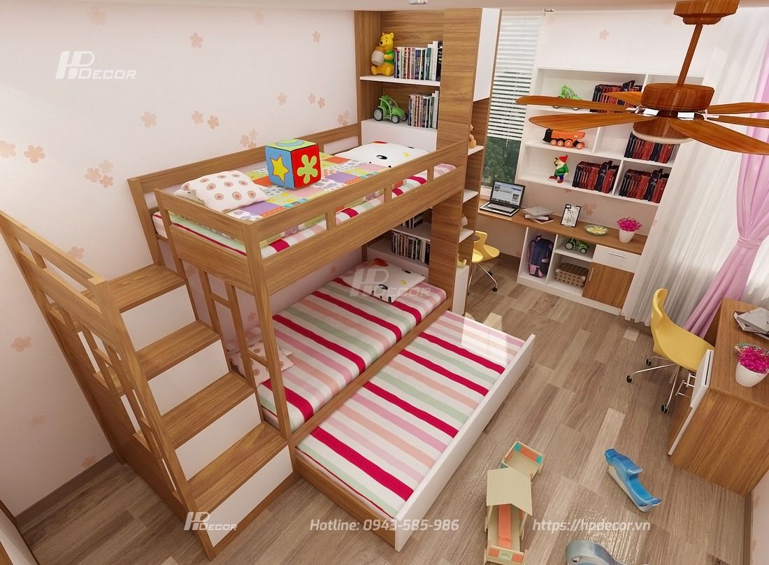 Thiết kế nội thất căn hộ chung cư Mỹ Đình 2 (70m2) tại Nam Từ Liêm 14 Thietkenoithatchungcumydinh114