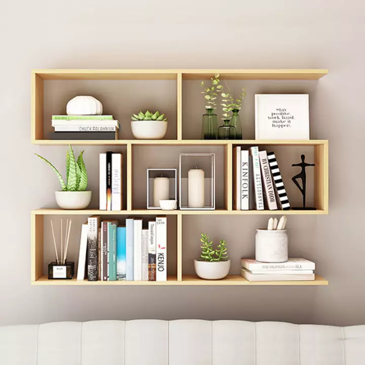 Kệ sách treo tường đẹp, kiểu dáng trẻ trung hiện đại 13 Kesachgotreotuong1