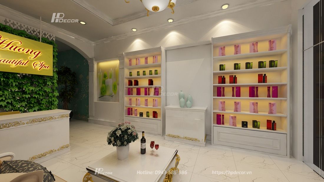 Thiết kế thi công nội thất Spa Thu Hương (40m2) tại Cầu Giấy 2 Noithatspathuhuong4