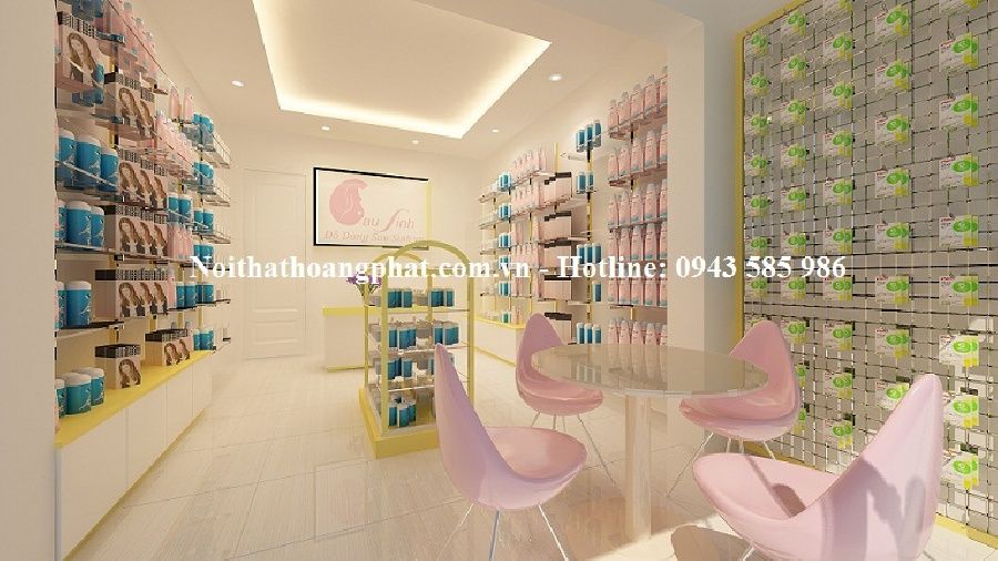 Thiết kế cửa hàng đồ dùng sau sinh mẹ và bé (20m2) tại Đê La Thành 1 Shopdodungsausinhmevabe1