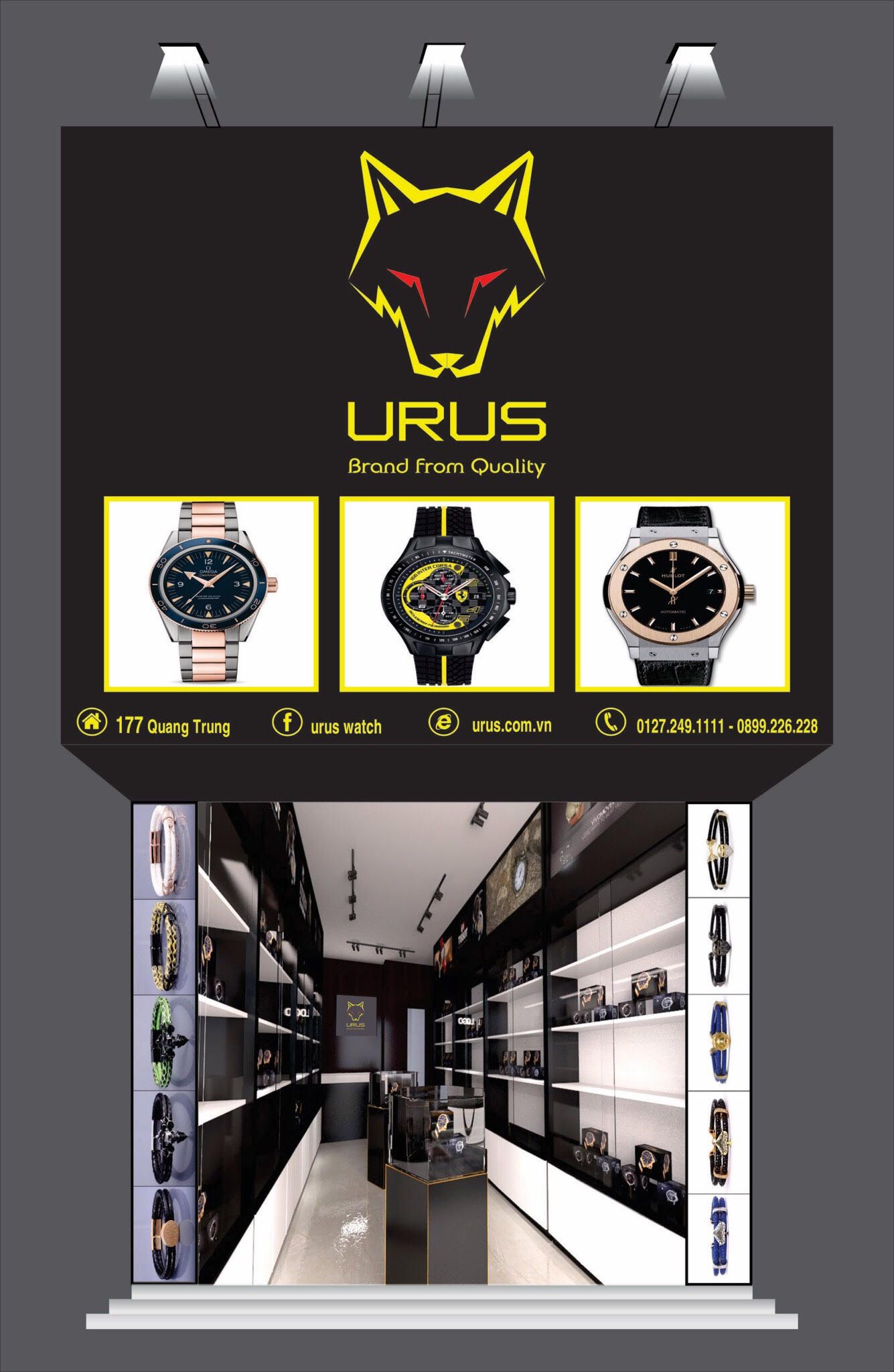 Thiết kế nội thất cửa hàng đồng hồ URUS (24m2) tại Hà Đông 3 Shopdonghourus4