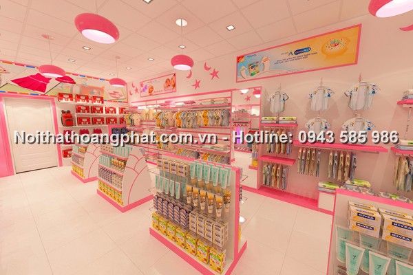 Thiết kế siêu thị mẹ và bé 'SUN BABY' (60m2) tại Thái Nguyên 1 Thietkecuahangmevabe60m2 (4)