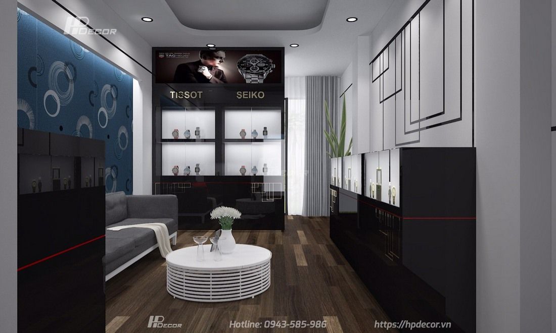 Thiết kế Shop đồng hồ thời trang cao cấp (20m2) tại Ba Đình 12 Thietkeshopdonghodep3