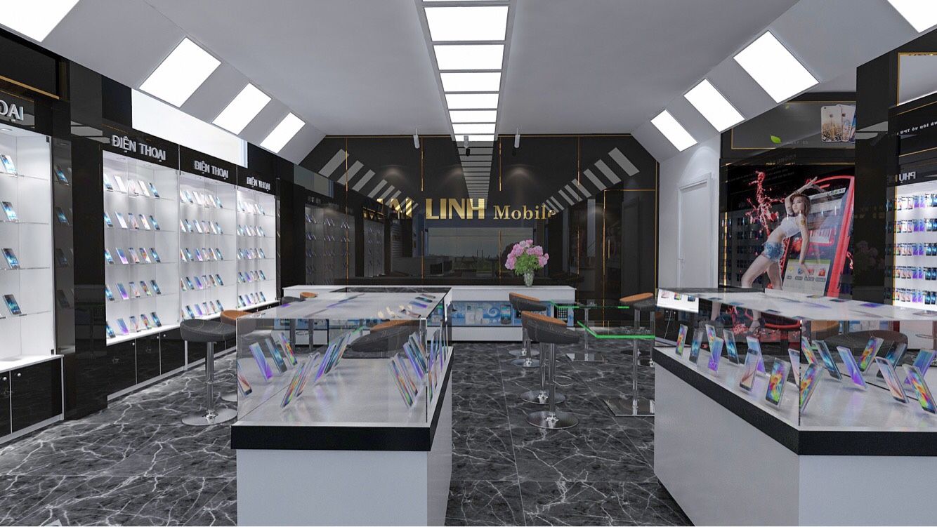 Thiết kế siêu thị điện thoại di động Mai Linh Mobile (120m2) tại Nam Định 6 Thietkesieuthidienthoaididongmailinhmobile120m2tainamdinh (7)
