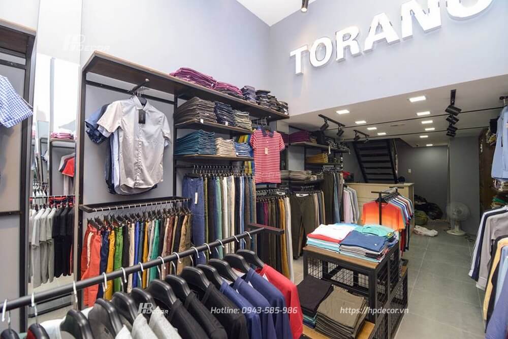 Thi công nội thất Shop quần áo nam TORANO (20m2) tại Ba Đình, Hà Nội 6 Thicongnoithatshopthoitrangtarano04