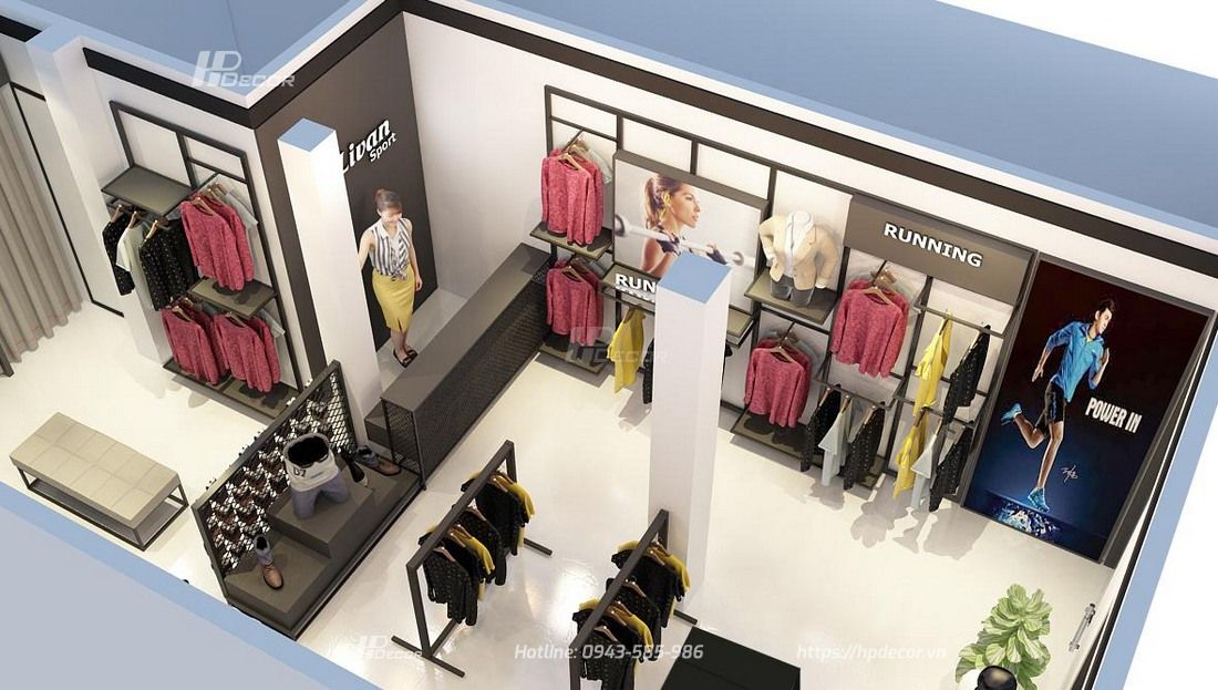 Thiết kế nội thất shop thời trang LIVAN (50m2) tại Ninh Bình 7 Thietkenoithatshopthoitranglivan7