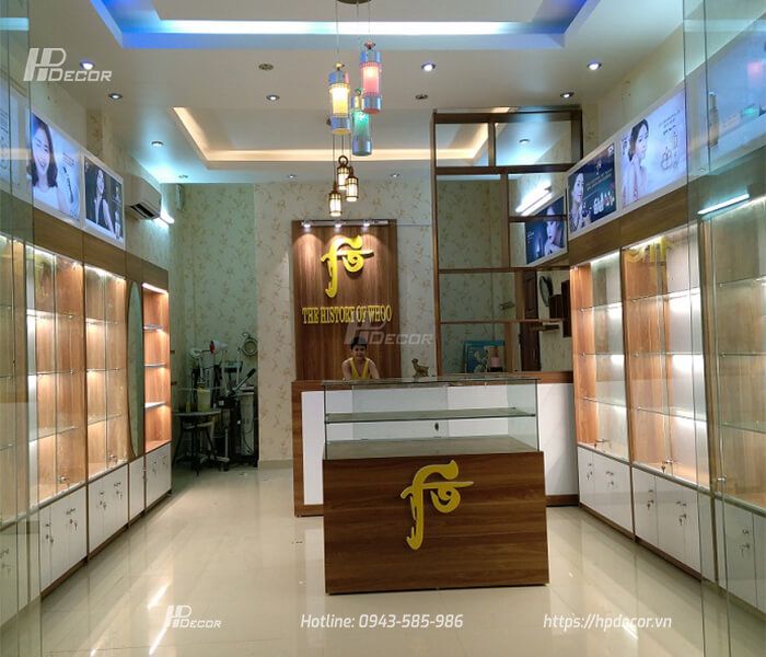 Thiết kế shop mỹ phẩm chị Hà (35m2) tại Bắc Ninh 1 Thietkeshopmypham35m2taibacninh