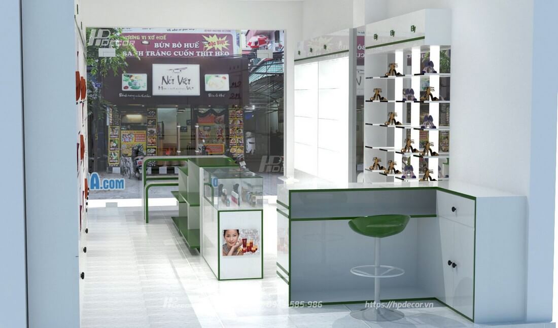 Thiết kế shop mỹ phẩm Elly Đặng (30m2) tại Hà Đông 3 Thietkeshopellydang2