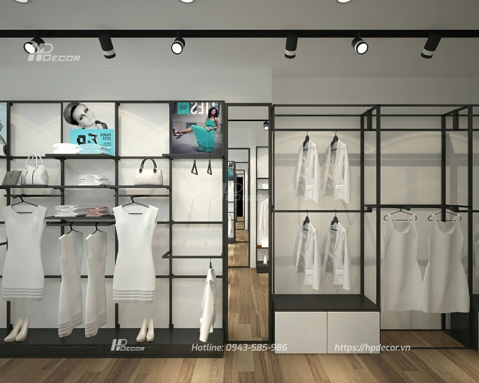 Thiết kế shop quần áo nữ nhỏ đẹp, chuyên nghiệp chi phí rẻ nhất 58 Thietkeshopthoitrangnuchery4