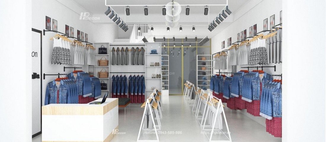 Thiết kế shop quần áo nữ nhỏ đẹp, chuyên nghiệp chi phí rẻ nhất 59 Thietkethicongshopthoitrangbebe1