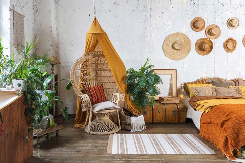 TOP 25+ phong cách thiết kế nội thất được ưa chuộng nhất hiện nay 131 Phongcachbohemianmin