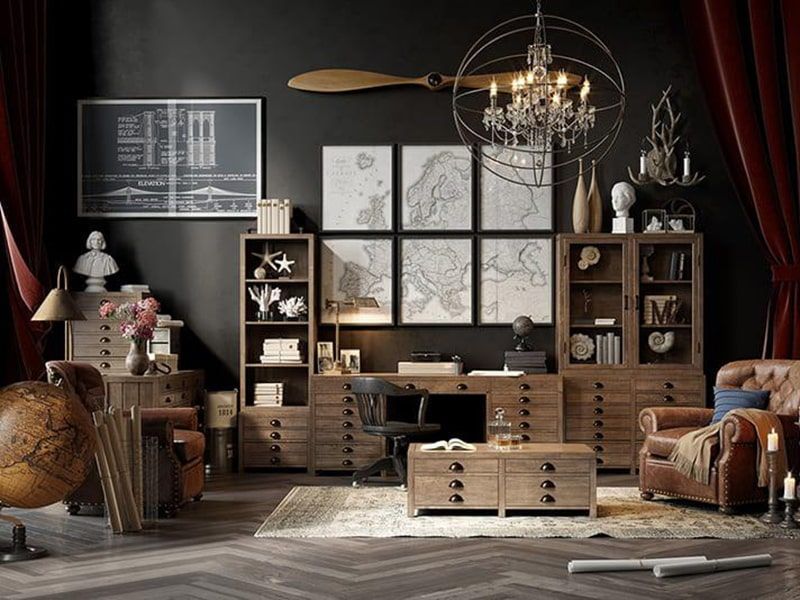 TOP 25+ phong cách thiết kế nội thất được ưa chuộng nhất hiện nay 120 Phongcachvintage1min