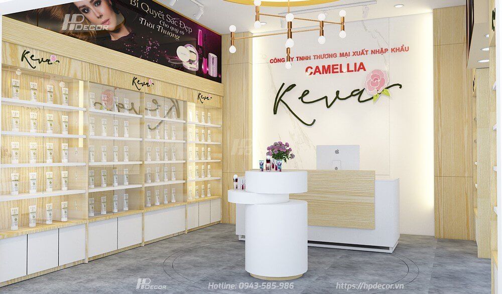 Thiết kế shop mỹ phẩm nhỏ xinh, đa dạng phong cách, hút khách 22 Shopmyphamcamellia1