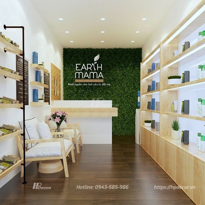 Thiết kế shop mỹ phẩm nhỏ xinh, đa dạng phong cách, hút khách 24 hpdecor.vnthiết kế shop mỹ phẩm nhỏ đẹp