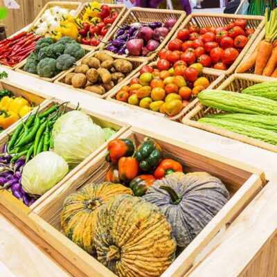 thiết kế cửa hàng thực phẩm sạch