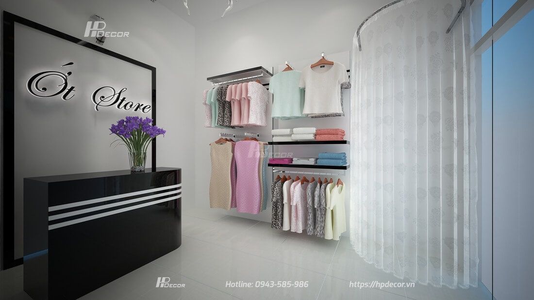 Tuyệt chiêu thiết kế shop quần áo nhỏ 10m2 cực đẹp 34 hpdecor.vnthiết kế shop quần áo nhỏ 10m2