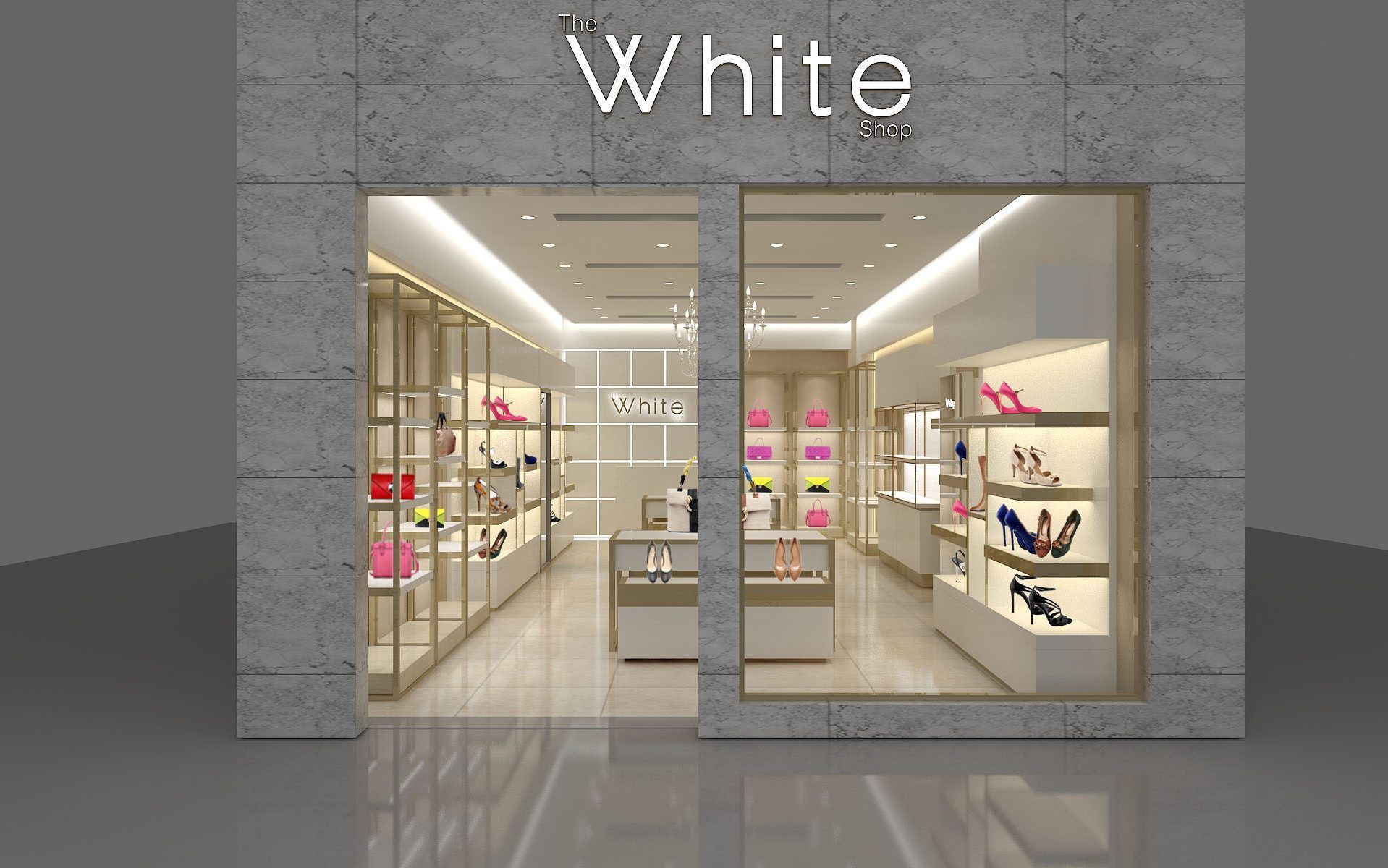 Thiết kế shop giày dép nhỏ ấn tượng, hút khách, đầy đủ công năng 21 Thietkeshopgiaydepnho3