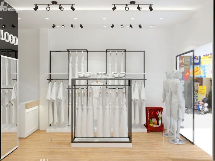 Thiết kế shop quần áo nữ nhỏ đẹp, chuyên nghiệp chi phí rẻ nhất 54 hpdecor.vnthiết kế shop quần áo nữ nhỏ đẹp
