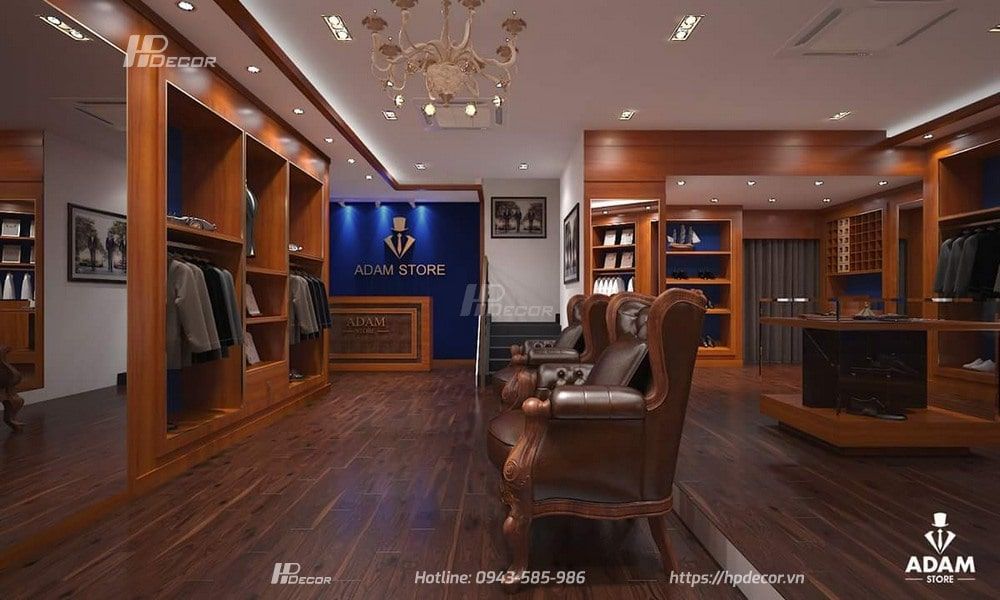 Thiết kế thi công nội thất trọn gói đẹp, uy tín, chuyên nghiệp 64 Thietkeshopthoitrangadamstore3min