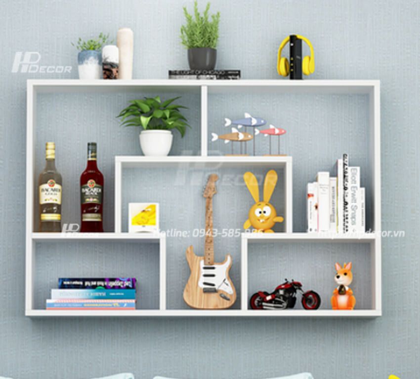 Kệ để đồ treo tường bằng gỗ KDD-01 Ke-de-do-treo-tuong-2