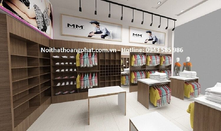 Mẫu kệ shop quần áo thời trang đẹp, chất lượng nhất năm 2022 hpdecor.vn-kệ shop quần áo