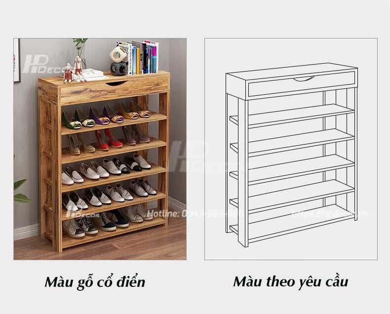 Gia De Giay Dep Bang Go 15 Hpdecor