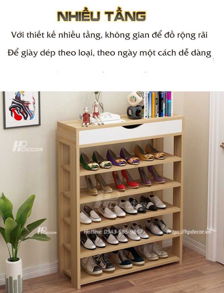Gia De Giay Dep Bang Go 7 Hpdecor