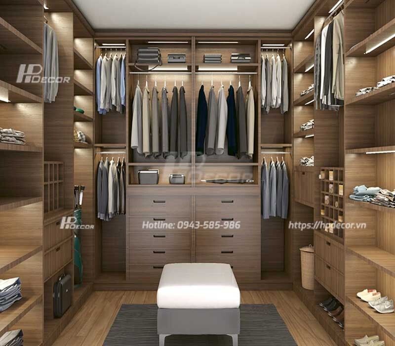 Kệ gỗ treo quần áo sang trọng, hiện đại TQA-01 Ke Go Treo Quan Ao Hien Dai 2 Hpdecor