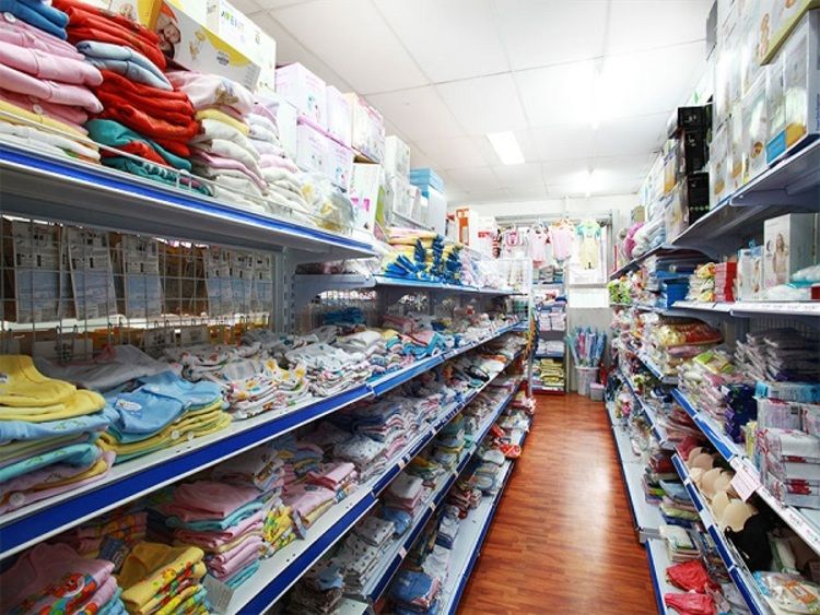 hpdecor.vn-kệ treo quần áo shop trẻ em