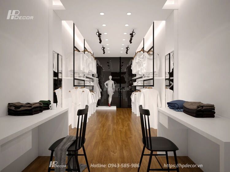 Mẫu kệ shop quần áo thời trang đẹp, chất lượng nhất năm 2022 hpdecor.vn-kệ shop quần áo