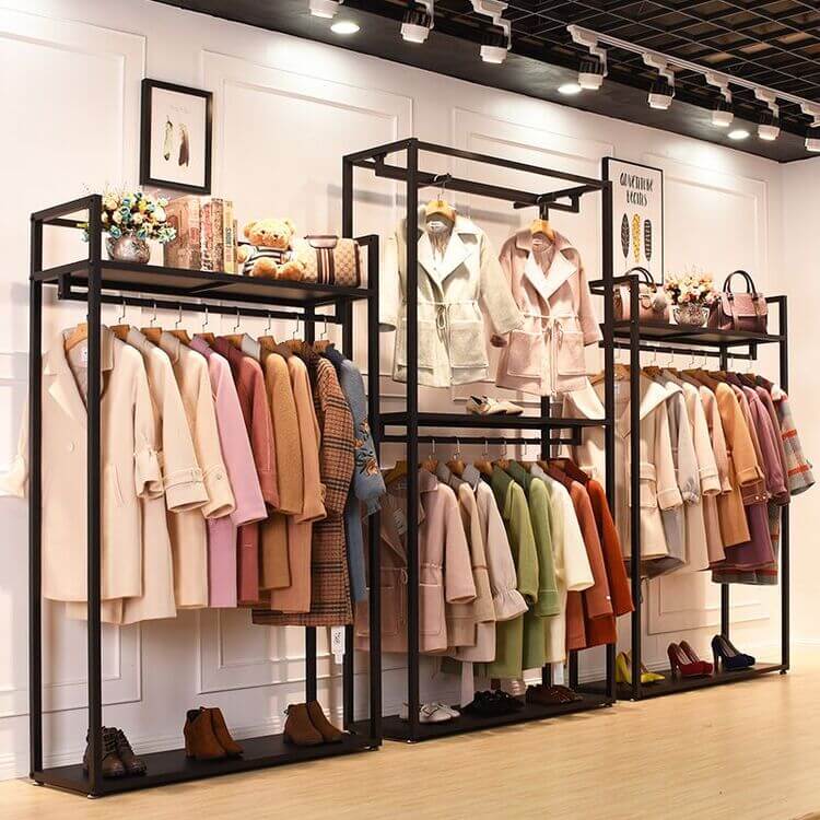 Mẫu kệ shop quần áo thời trang đẹp, chất lượng nhất năm 2022 Ke Trang Tri Shop Quan Ao (2)