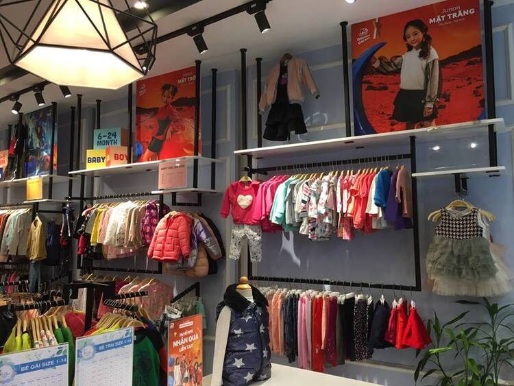 hpdecor.vn-kệ treo quần áo shop trẻ em