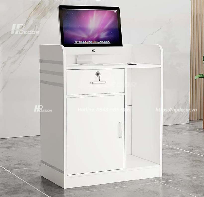 Quầy thu ngân shop đẹp giá rẻ QTN-02 Quay Thu Ngan Shop Dep 3 Hpdecor
