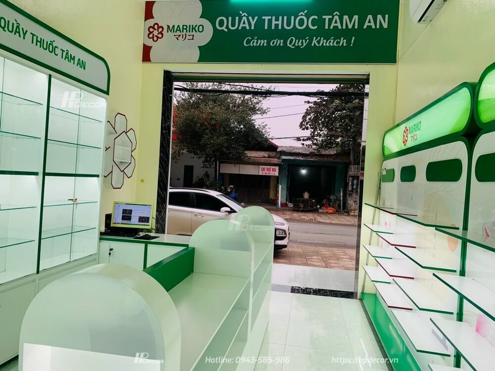 Thi công nội thất Quầy thuốc Tâm An (25m2) tại Ninh Bình Quay Thuoc Tam An 02