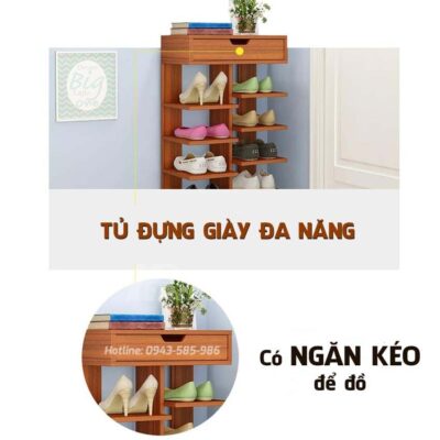 Tu Dung Giay Dep Bang Go 1 Hpdecor