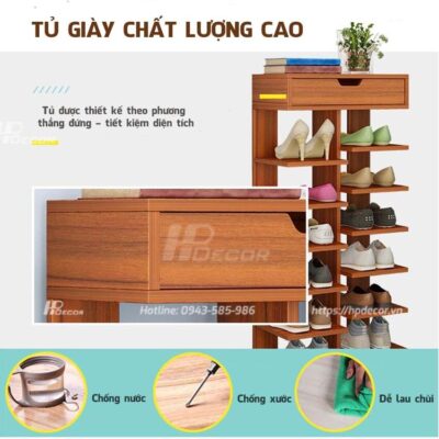 Tu Dung Giay Dep Bang Go 2 Hpdecor