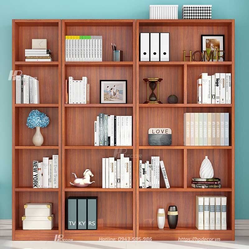 Giá sách gỗ thiết kế hiện đại KDS-06 Gia Sach Go Thiet Ke Hien Dai 1 Hpdecor