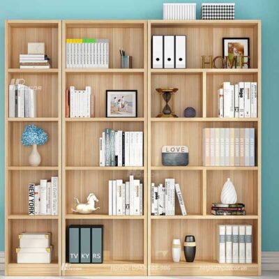 Giá sách gỗ thiết kế hiện đại KDS-06 Gia Sach Go Thiet Ke Hien Dai 4 Hpdecor