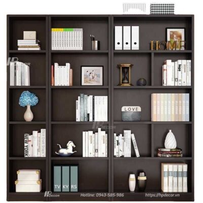 Giá sách gỗ thiết kế hiện đại KDS-06 Gia Sach Go Thiet Ke Hien Dai 5 Hpdecor