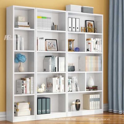 Giá sách gỗ thiết kế hiện đại KDS-06 Gia Sach Go Thiet Ke Hien Dai Hpdecor