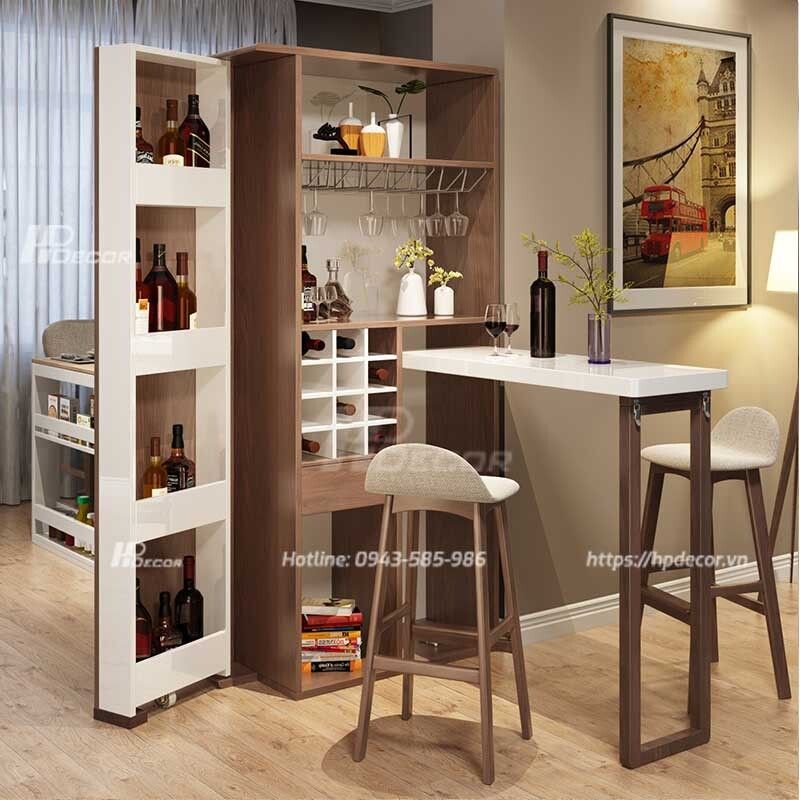TOP 101+ mẫu tủ trưng bày phòng khách đẹp, không thể rời mắt Tu Ruou Phong Khach 1 Hpdecor