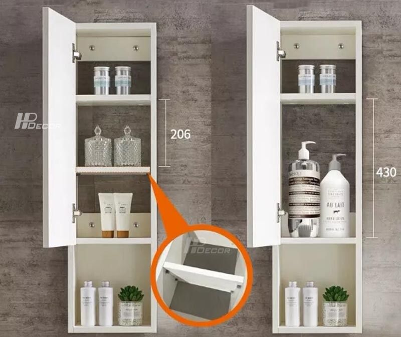 Giá để đồ treo tường loại mini KDD-06 Gia De Do Treo Tuong 4 Hpdecor