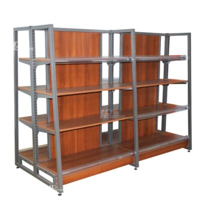 Kệ để trưng bày sản phẩm kết hợp gỗ và kim loại TTB-144 Ke De Trung Bay San Pham 4 Hpdecor