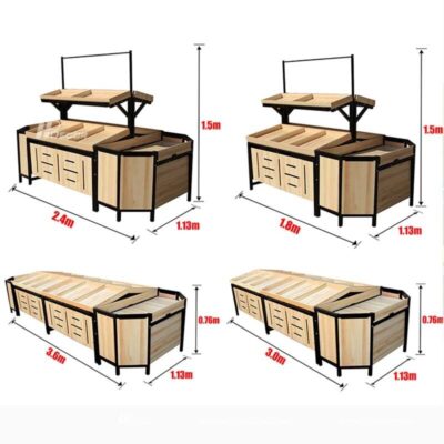 Kệ gỗ siêu thị đẹp để hoa quả, rau củ TTB-143 Ke Go Sieu Thi Dep De Rau Hoa Qua 5 Hpdecor