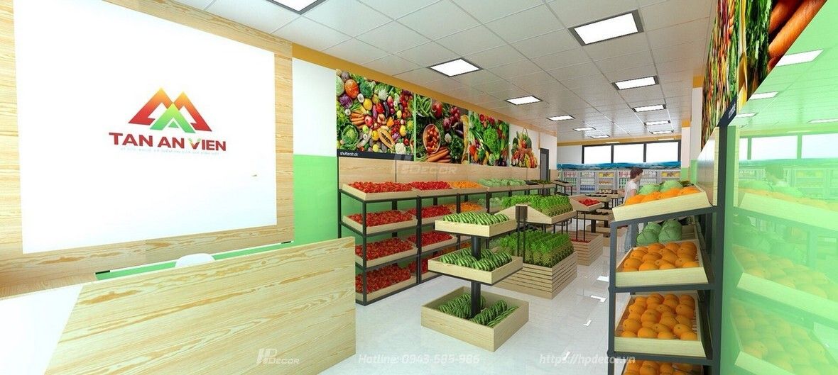 Thiết kế cửa hàng hoa quả sạch Tân An Viên (50m2) tại Cầu Giấy Thiet Ke Cua Hang Hoa Qua Sach Tan An Vien 04