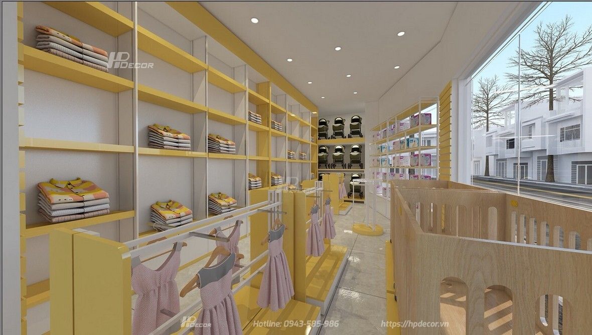 Thiết kế shop mẹ và bé Chic City