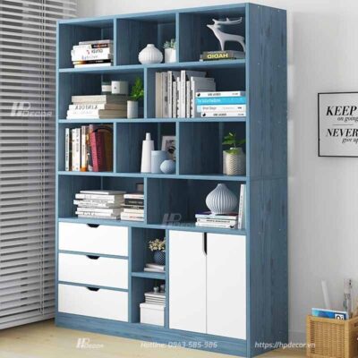 Tu Sach Go Cong Nghiep 2 Hpdecor